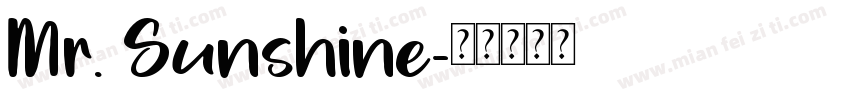 Mr. Sunshine字体转换